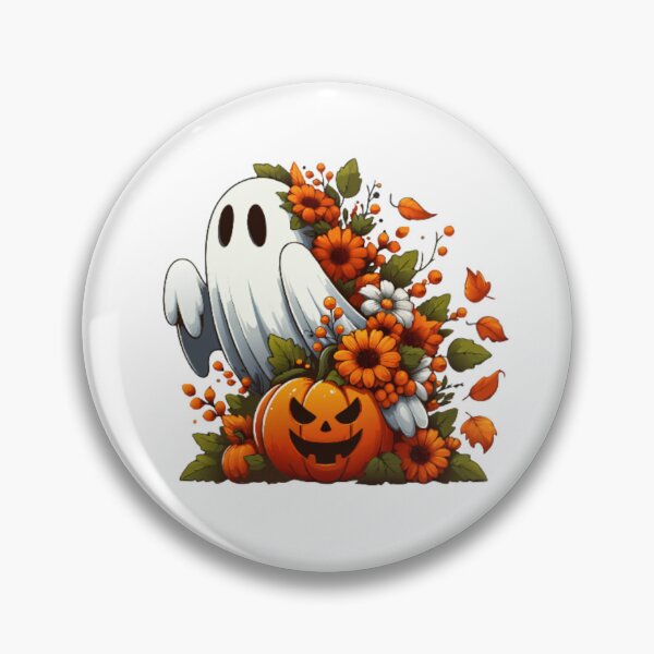 Item preview, Floral Halloween Ghost designed and sold by printmala.