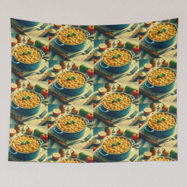 Item preview, Macarrones al horno estilo impresionista designed and sold by artofuniverse.