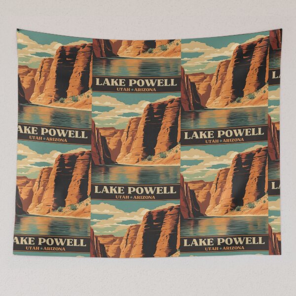 Item preview, Vintage Lake Powell Utah Arizona USA designed and sold by FarmOfCuties.