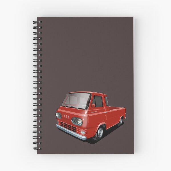 Aperçu de l'œuvre Pick-up Ford Econoline en rouge Rangoon créée et vendue par candc-retro.