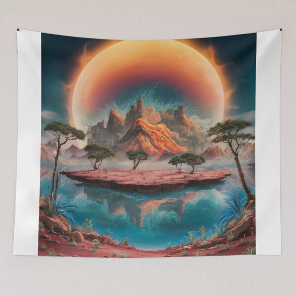 Item preview, Mysterious city. designed and sold by MyHappyArtShop.