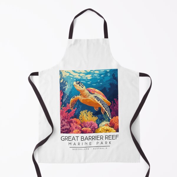 Item preview, A Vintage Illustration of Great Barrier Reef Marine Park - Australia designed and sold by GoodOldVintage.