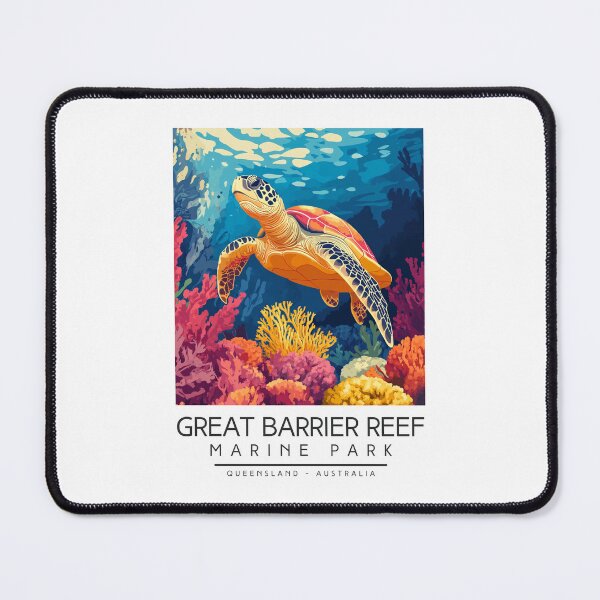 Item preview, A Vintage Illustration of Great Barrier Reef Marine Park - Australia designed and sold by GoodOldVintage.