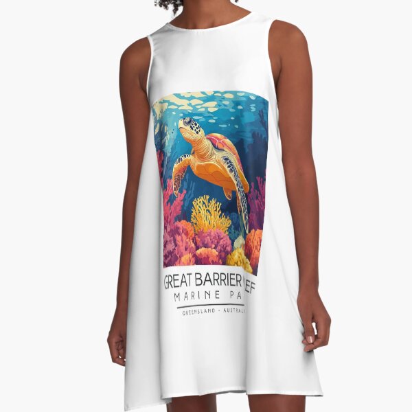 Artikel-Vorschau von Eine Vintage-Illustration des Great Barrier Reef Marine Park - Australien, designt und verkauft von GoodOldVintage.