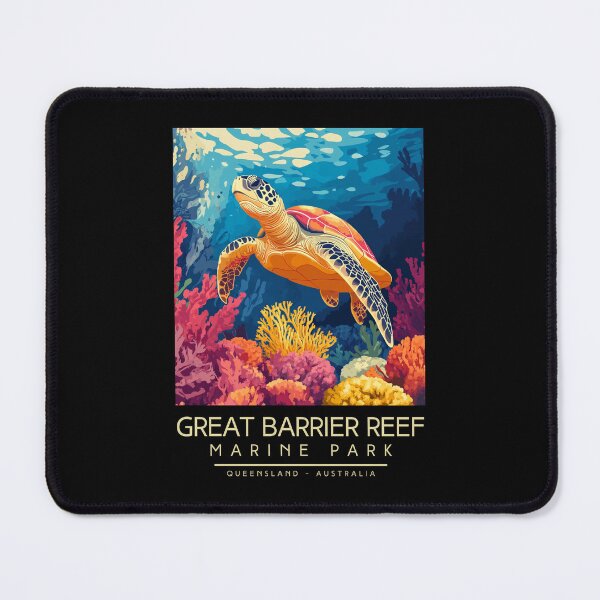 Item preview, A Vintage Illustration of Great Barrier Reef Marine Park - Australia designed and sold by GoodOldVintage.