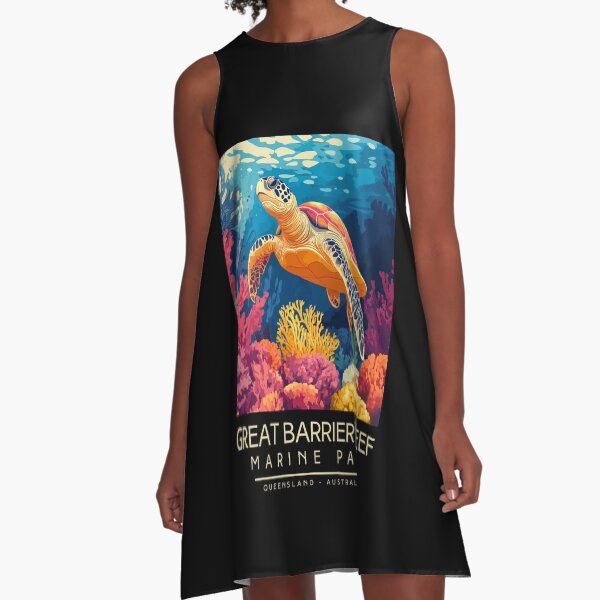 Artikel-Vorschau von Eine Vintage-Illustration des Great Barrier Reef Marine Park - Australien, designt und verkauft von GoodOldVintage.