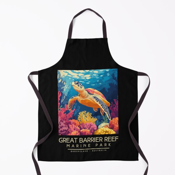 Item preview, A Vintage Illustration of Great Barrier Reef Marine Park - Australia designed and sold by GoodOldVintage.
