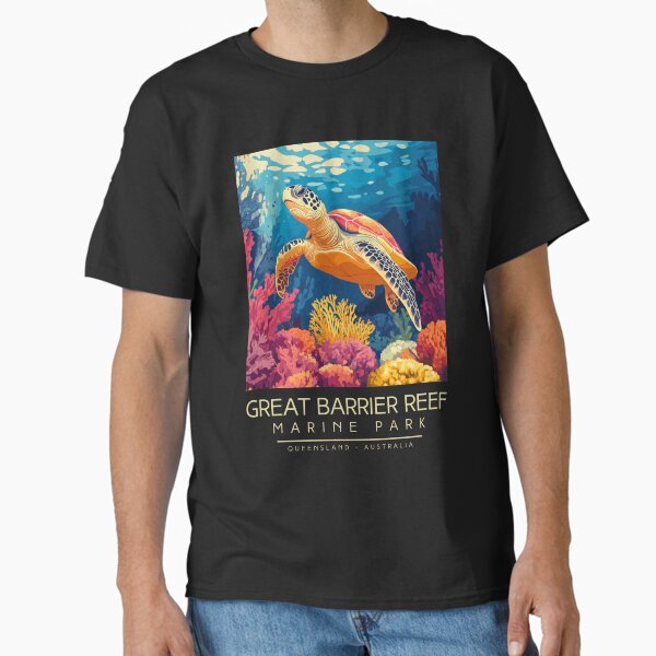 Item preview, A Vintage Illustration of Great Barrier Reef Marine Park - Australia designed and sold by GoodOldVintage.