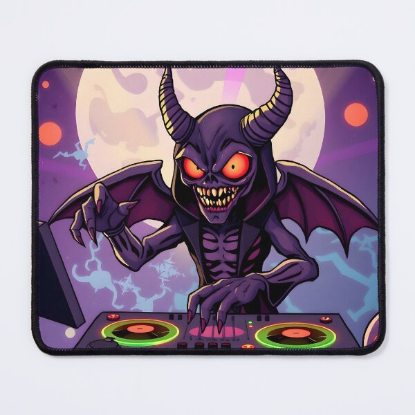 Item preview, Haunted Halloween Party Demonic DJ designed and sold by PSYStickersAUS.