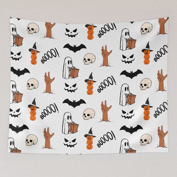 Item preview, Spooky cute Halloween pattern designed and sold by Ila Mandlik.