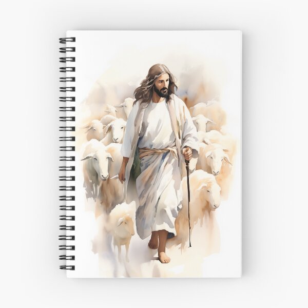 Item preview, The Good Shepherd - Jesus Watercolor designed and sold by AdamesArtStudio.