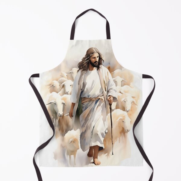 Item preview, The Good Shepherd - Jesus Watercolor designed and sold by AdamesArtStudio.