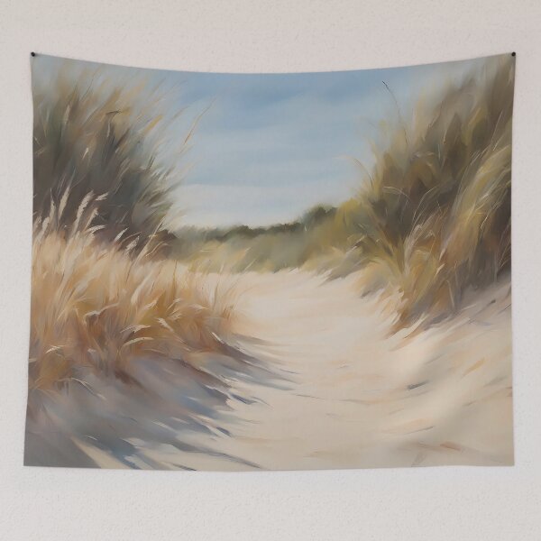 Item preview, Large Reeds on Sand Beach designed and sold by CalmnessbyChoice.