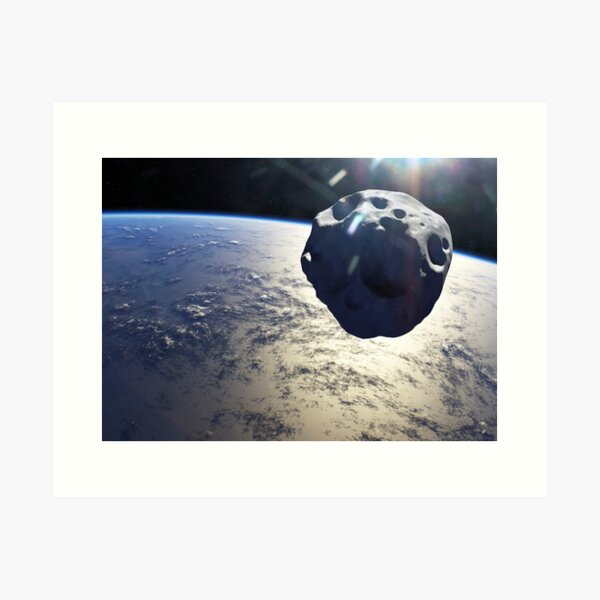 Item preview, Asteroid approaching Earth, illustration (C040/4649) designed and sold by SciencePhoto.
