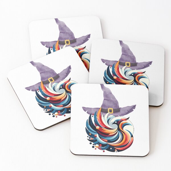 Item preview, Whimsical Abstract Design with Witch Hat Charm designed and sold by ArchVibe.