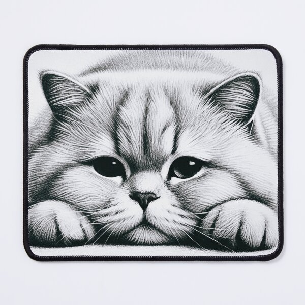 Item preview, Fluffy Cat Resting with Head on Paws designed and sold by allarts2016.