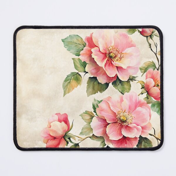 Item preview, Pink Flowers on Vintage Background designed and sold by Quijote-.