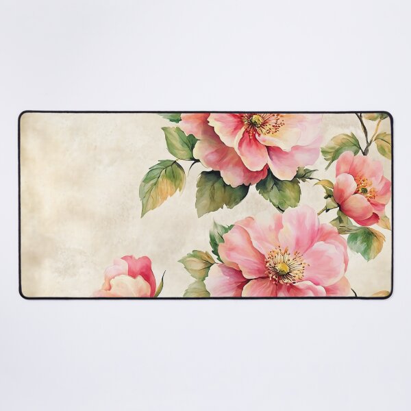 Item preview, Pink Flowers on Vintage Background designed and sold by Quijote-.