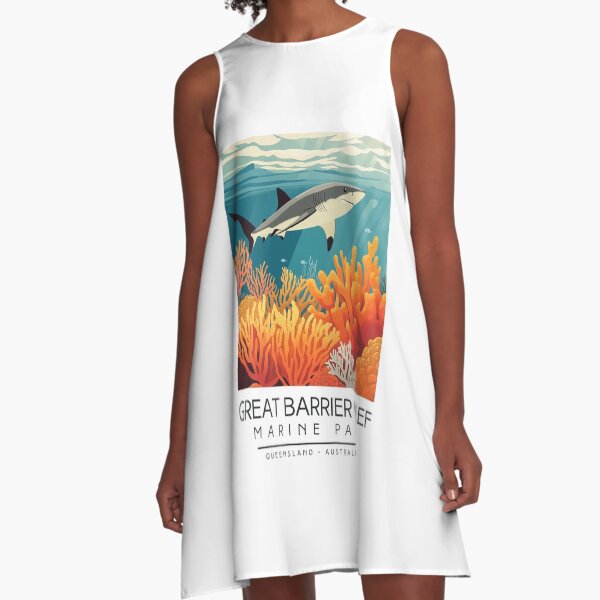 Artikel-Vorschau von Eine Vintage-Illustration des Great Barrier Reef Marine Park - Australien, designt und verkauft von GoodOldVintage.