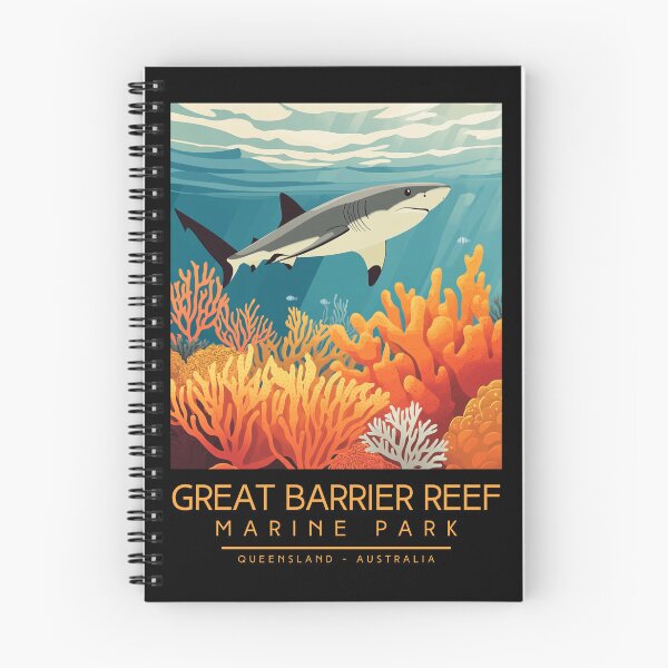 Item preview, A Vintage Illustration of Great Barrier Reef Marine Park - Australia designed and sold by GoodOldVintage.