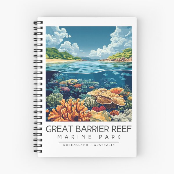 Item preview, A Vintage Illustration of Great Barrier Reef Marine Park - Australia designed and sold by GoodOldVintage.