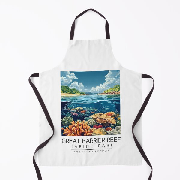Item preview, A Vintage Illustration of Great Barrier Reef Marine Park - Australia designed and sold by GoodOldVintage.