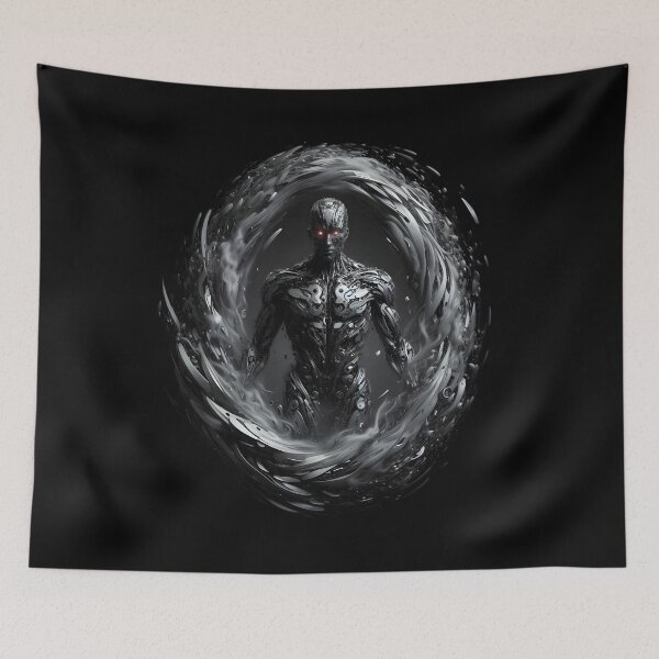 Item preview,  Cybernetic Warrior in Dark Vortex designed and sold by IllumeInk.