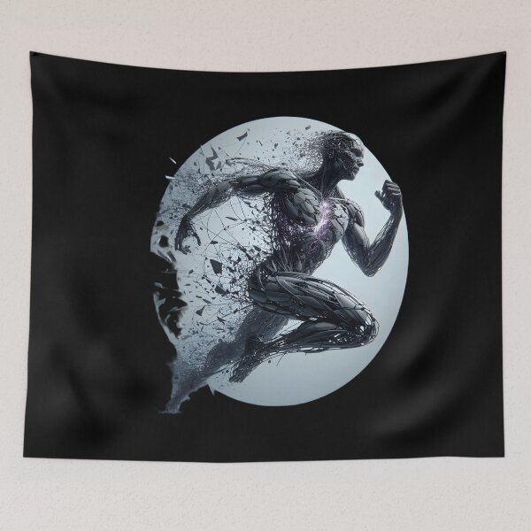 Item preview,  Futuristic Cyborg Runner in Motion designed and sold by IllumeInk.