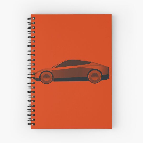 Item preview, Red Cyber Cab / Robo taxi - tech | minimalist | tesla Stickers designed and sold by PoshPixel.