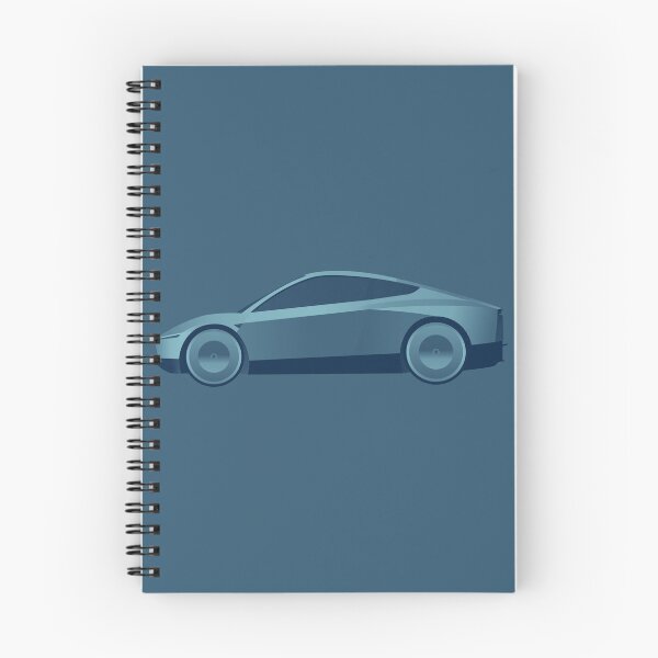 Item preview, Blue Cyber Cab / Robo taxi - tech | minimalist | tesla Stickers designed and sold by PoshPixel.