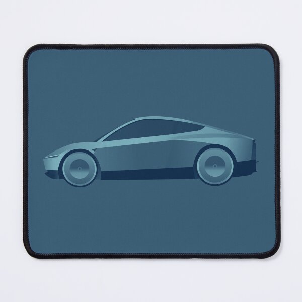 Item preview, Blue Cyber Cab / Robo taxi - tech | minimalist | tesla Stickers designed and sold by PoshPixel.