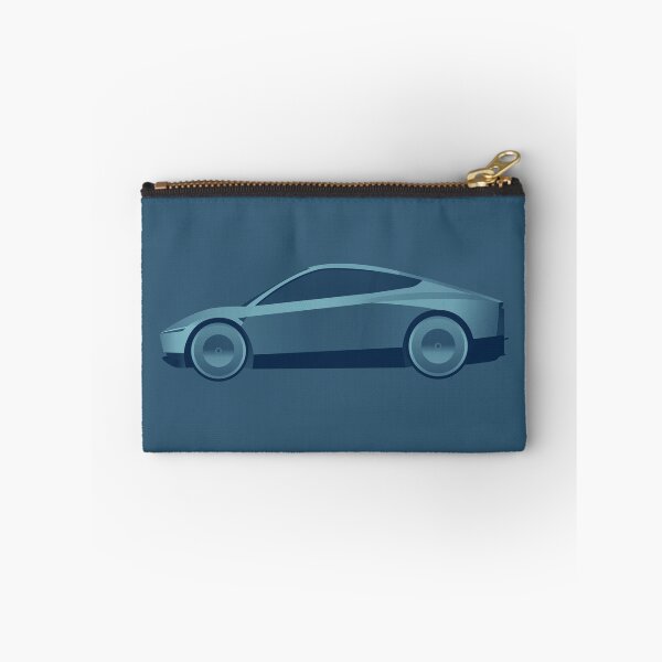 Item preview, Blue Cyber Cab / Robo taxi - tech | minimalist | tesla Stickers designed and sold by PoshPixel.