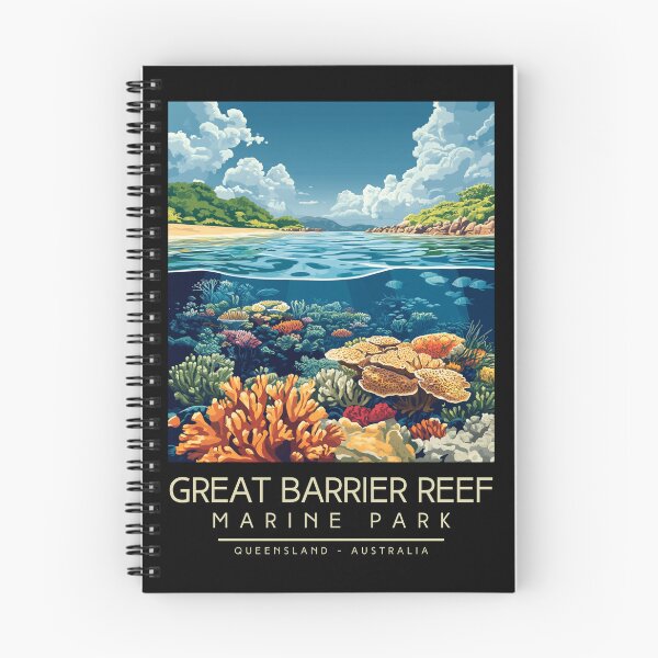 Item preview, A Vintage Illustration of Great Barrier Reef Marine Park - Australia designed and sold by GoodOldVintage.
