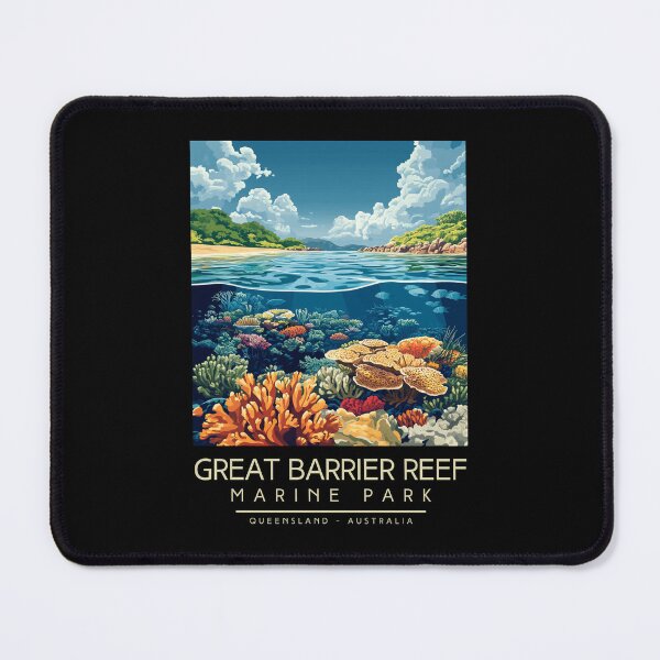 Item preview, A Vintage Illustration of Great Barrier Reef Marine Park - Australia designed and sold by GoodOldVintage.