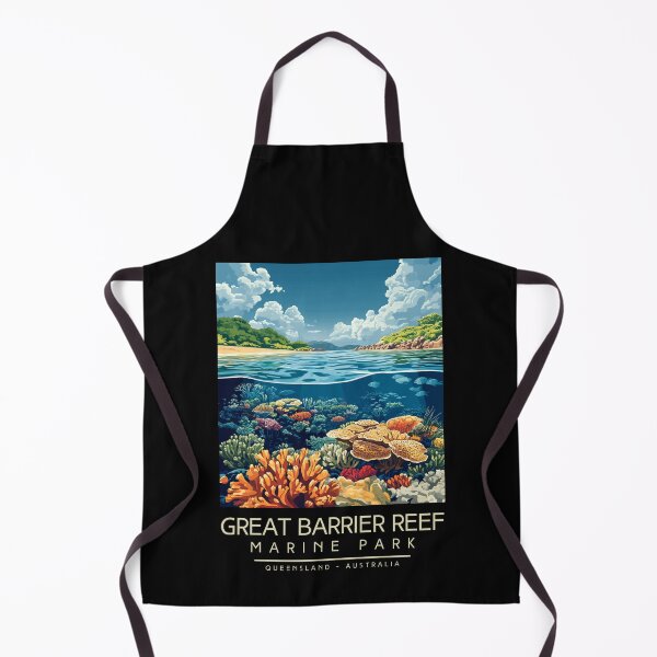 Item preview, A Vintage Illustration of Great Barrier Reef Marine Park - Australia designed and sold by GoodOldVintage.