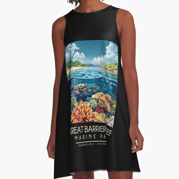 Artikel-Vorschau von Eine Vintage-Illustration des Great Barrier Reef Marine Park - Australien, designt und verkauft von GoodOldVintage.
