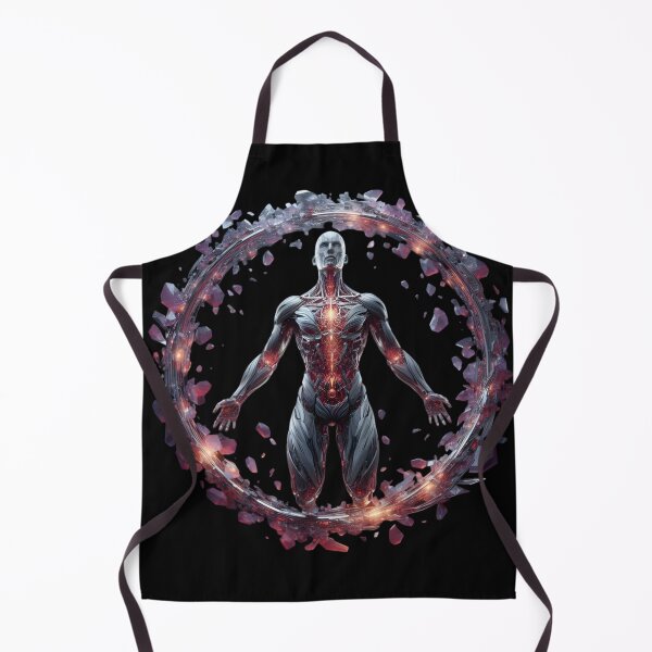 Item preview, Futuristic Cyborg Surrounded by Crystal Ring designed and sold by IllumeInk.