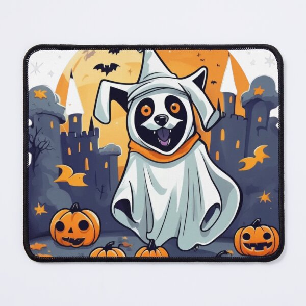 Item preview, Funny Ghost Dog with a blanket over its head, designed and sold by Jivanix.