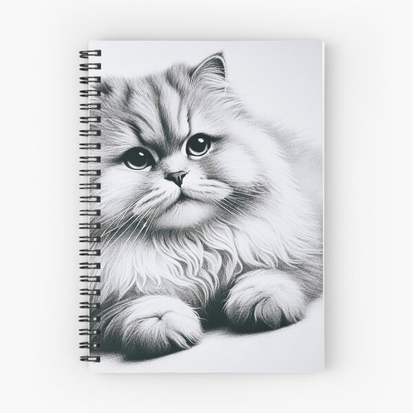 Item preview, Fluffy Cat Resting with a Gentle Stare designed and sold by allarts2016.
