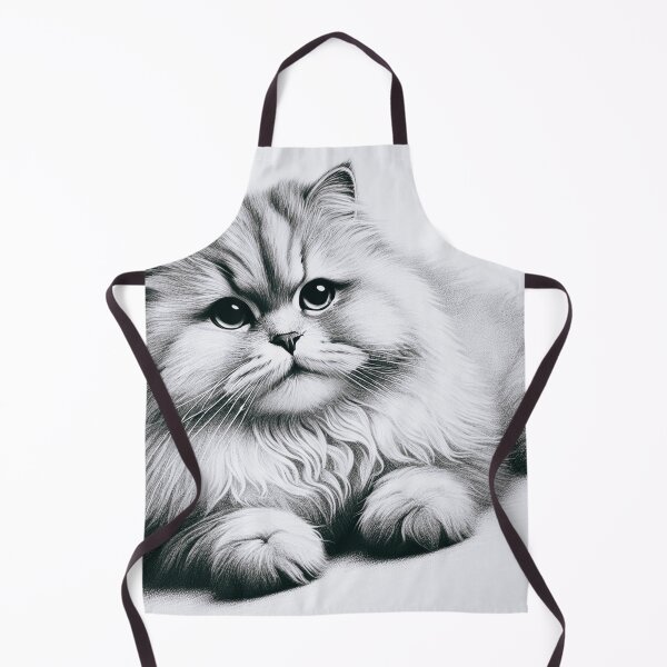 Item preview, Fluffy Cat Resting with a Gentle Stare designed and sold by allarts2016.