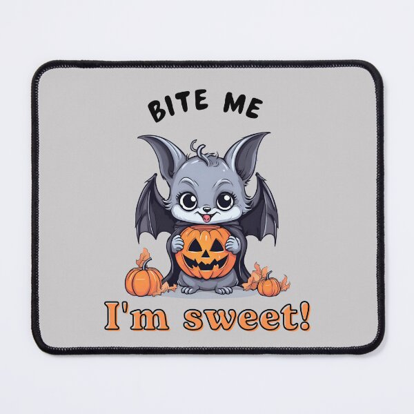 Item preview, Bite Me, I’m Sweet – Funny Halloween Bat Design designed and sold by mARTaCreation.