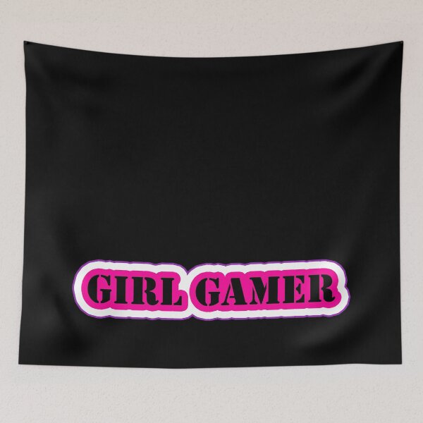 Item preview, Girl Gamer Words in Pink Black White designed and sold by Beachy.