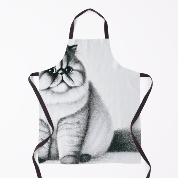 Item preview, Fluffy Cat Sitting with Wide-Eyed Expression designed and sold by allarts2016.
