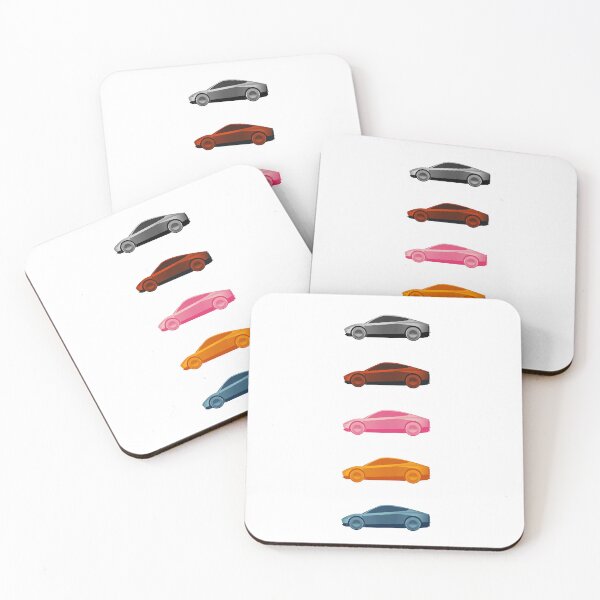 Item preview, (5 pack) Cyber Cab / Robo taxi - tech | minimalist | tesla Stickers designed and sold by PoshPixel.
