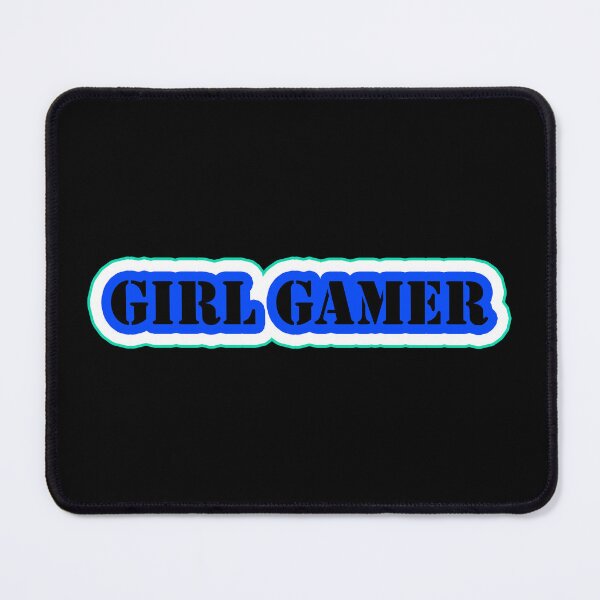 Item preview, Girl Gamer Words in Blue Black White designed and sold by Beachy.