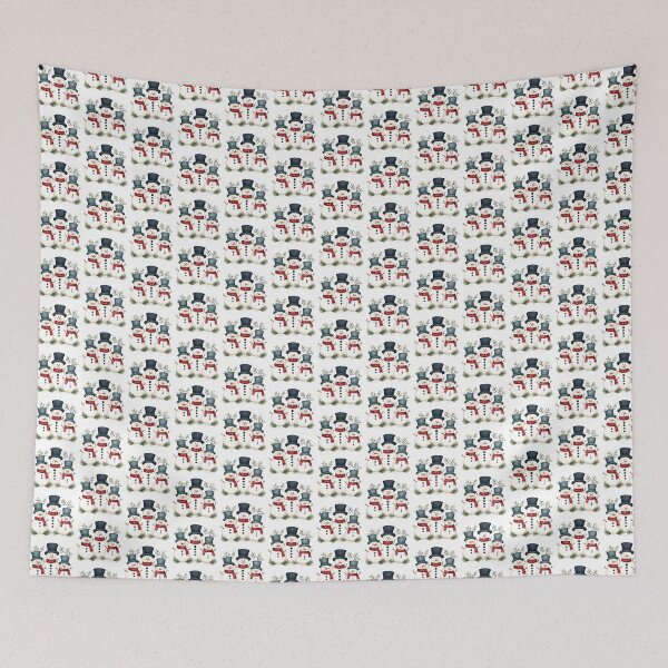 Item preview, Snowman Family in Festive Top Hats designed and sold by WPCreator.