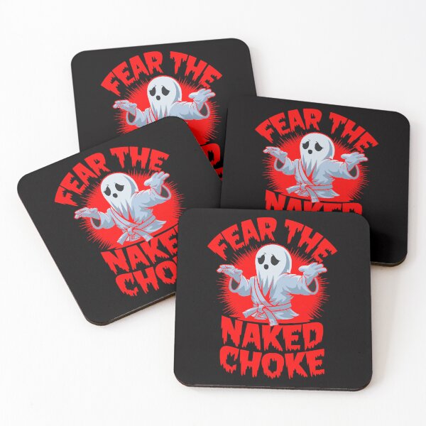 Item preview, Fear the Naked Choke Ghost Jiu JItsu Design designed and sold by CoolCrazyQuirky.