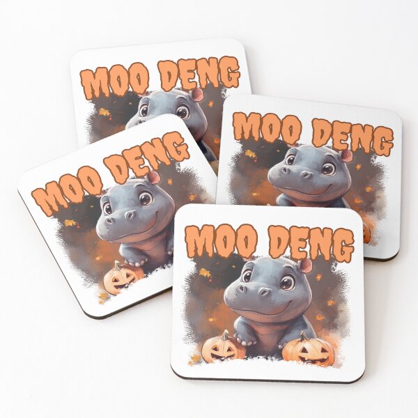 Item preview, Love Moo Deng Happy Halloween Cute Baby Pygmy Hippo. designed and sold by No11DigitalArt.