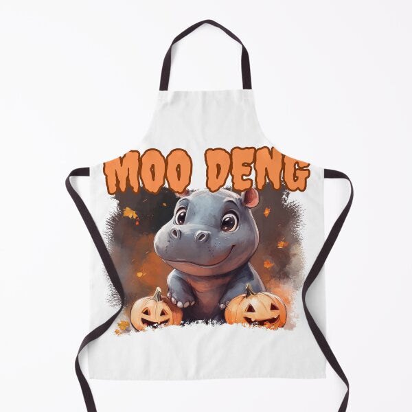 Item preview, Love Moo Deng Happy Halloween Cute Baby Pygmy Hippo. designed and sold by No11DigitalArt.