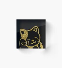 cute cat baby meow Acrylic Block